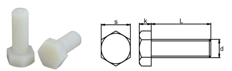 Pa66 Hexagon Head Bolt 1