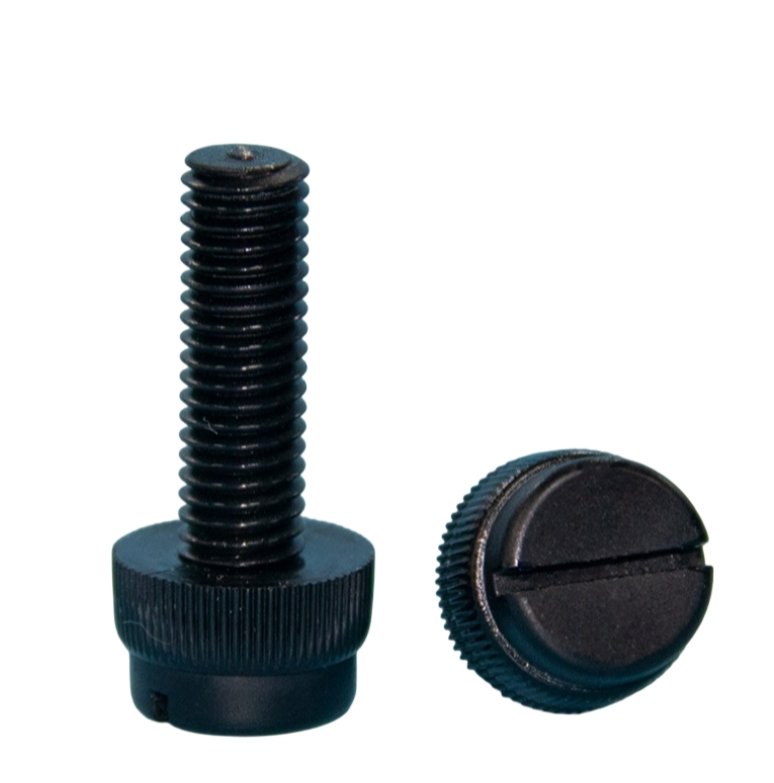 Pa66 Slotted Knurled Screw 1