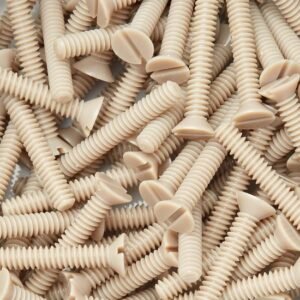 PEEK slotted countersunk bolts