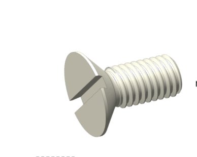 Pfa Slotted Counter Sunk Head Screw 2
