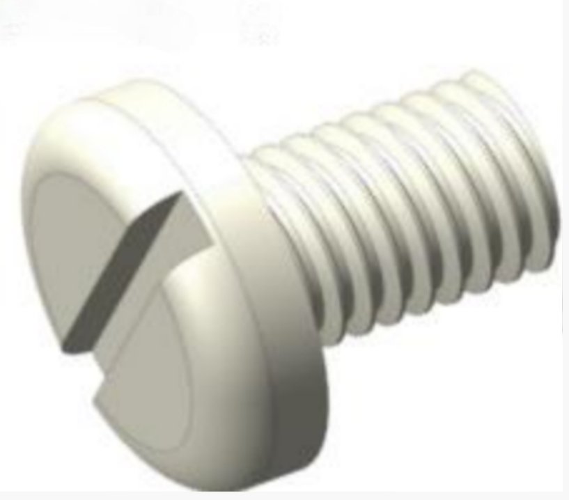 Pfa Slotted Pan Head Screw 1