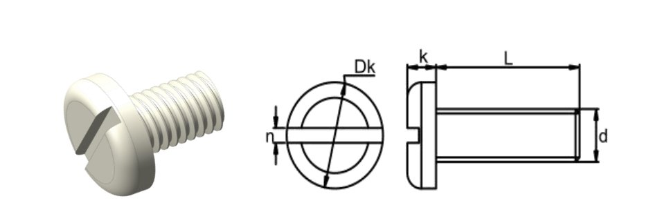 Pfa Slotted Pan Head Screw 2