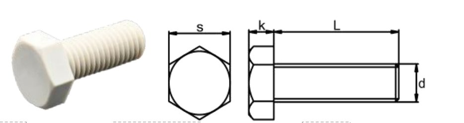 Pps Hexagon Head Bolt 1