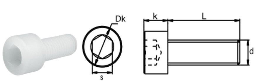 Pvdf Hexagon Socket Bolts 1
