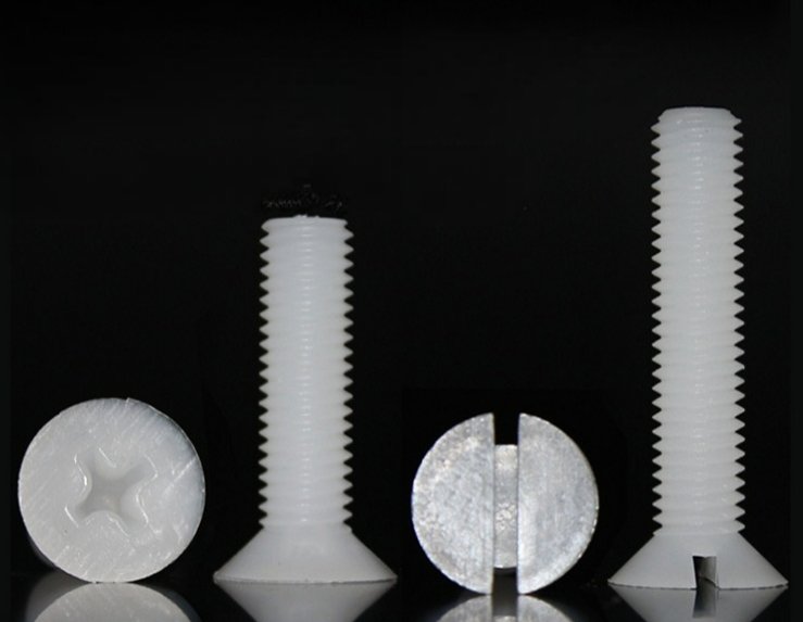 Pvdf Slotted Counter Sunk Head Screw 3