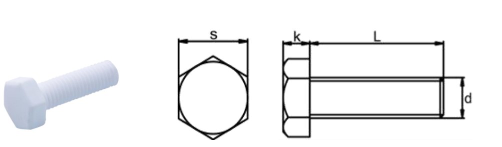 Zro2 Hexagon Head Bolt 3
