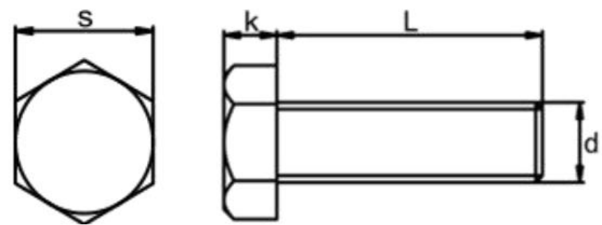 peek_Hexagon head bolt